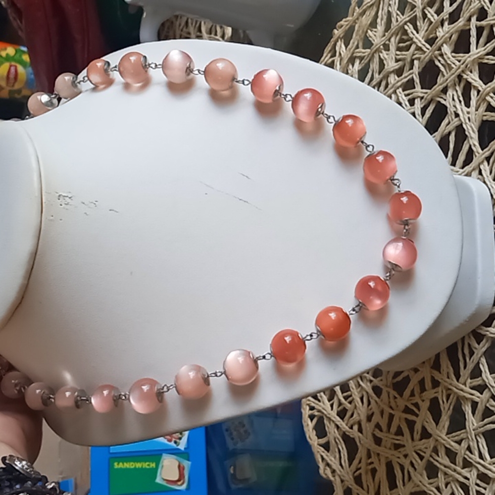 Long beaded necklace